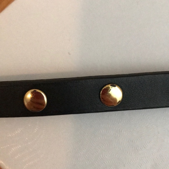 Tory Burch Double Wrap Logo Bracelet Black Gold - Picture 5 of 6